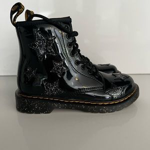 Little Girl’s Doc Martin’s Star Patent Glitter Boots - Pristine Condition!